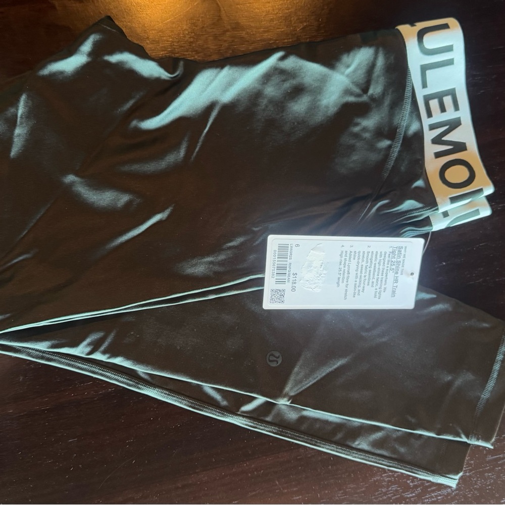Lululemon Satin Shine Leggings 25” size 6 NWT